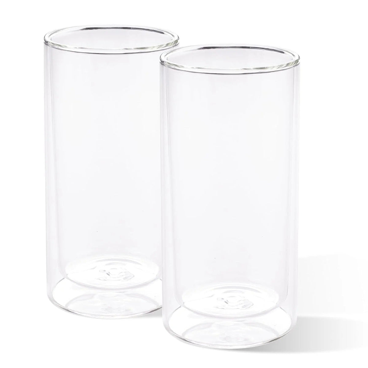 Kuber Industries 6 Pcs Double Walled Borosilicate Tumblers 250ml | Pack of 3 | Transparent