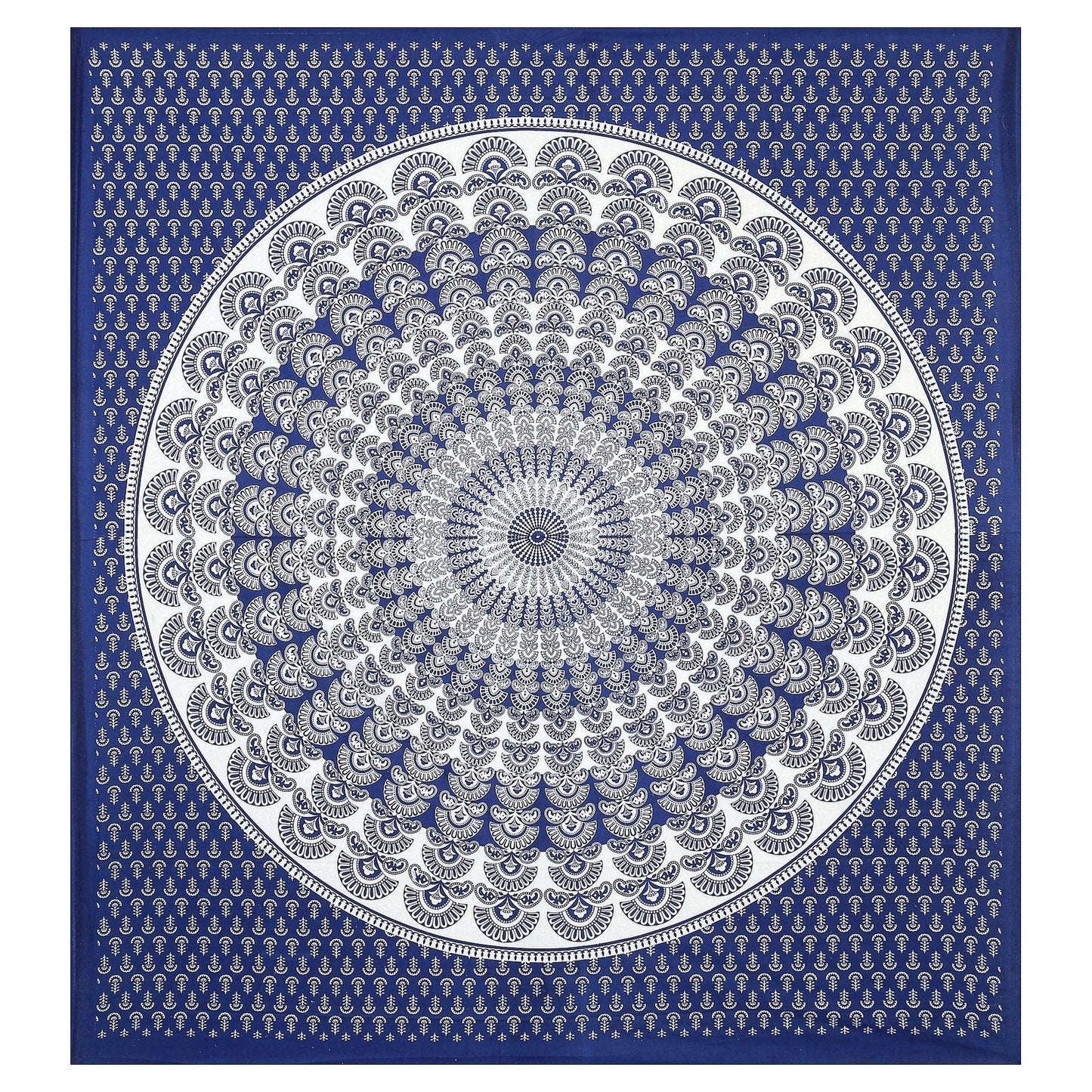 100% Pure Cotton Traditional Printed Bedsheet for Double Bed King Size Bedsheet with 2 Pillow Covers