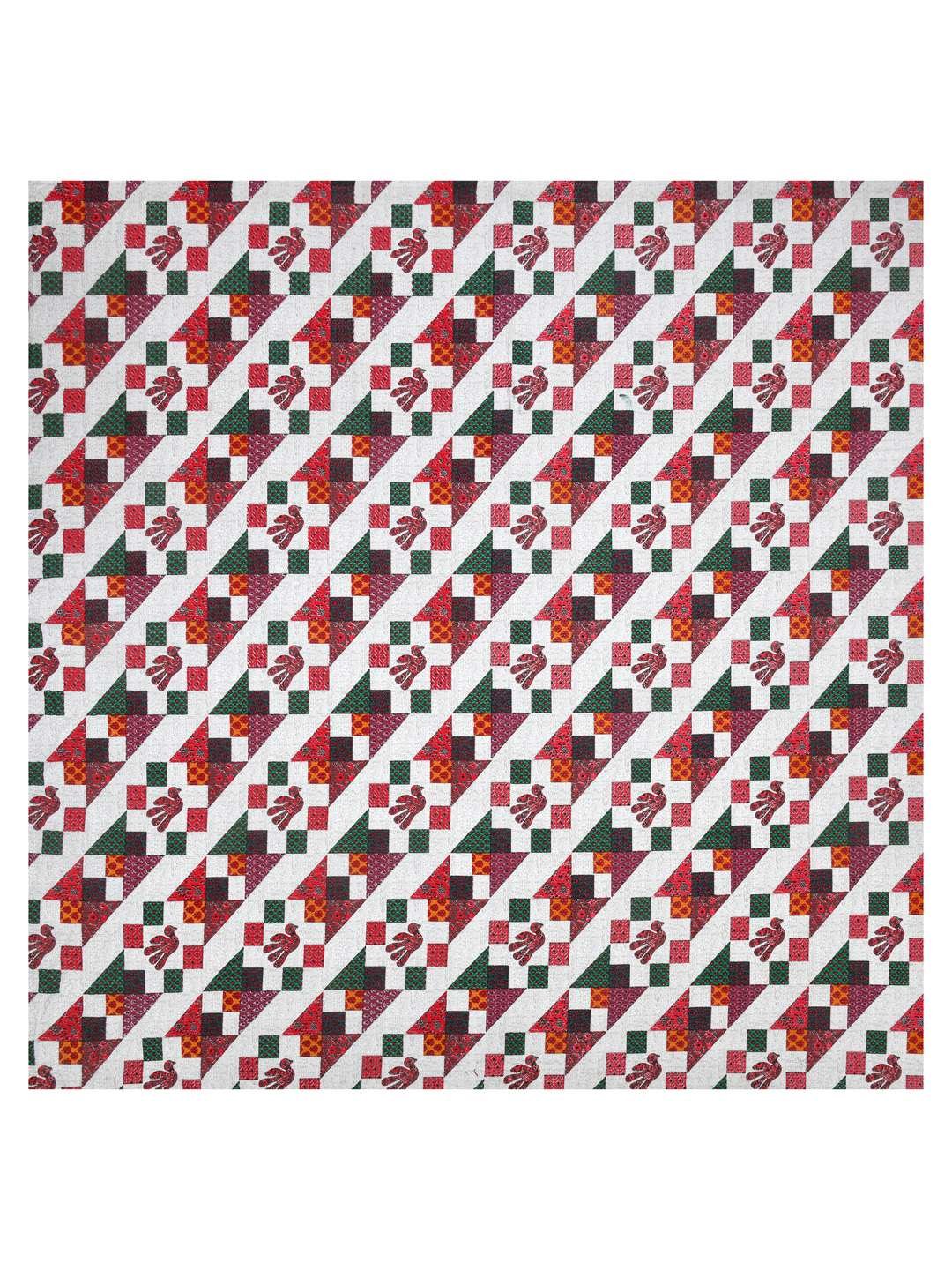 100% Pure Cotton Traditional Printed Bedsheet for Double Bed King Size Bedsheet with 2 Pillow Covers