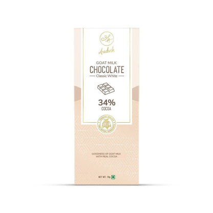 Aadvik Goat Milk Chocolate Classic White - 70 gms